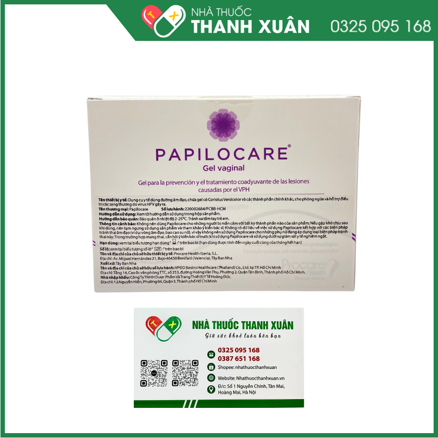 Gel đặt âm đạo Papilocare - Giải pháp trong hỗ trợ đào thải HPV